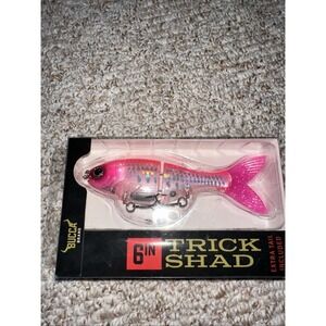 Bucca Brand 6" Trick Shad Glide Bait  - Pink NEW
